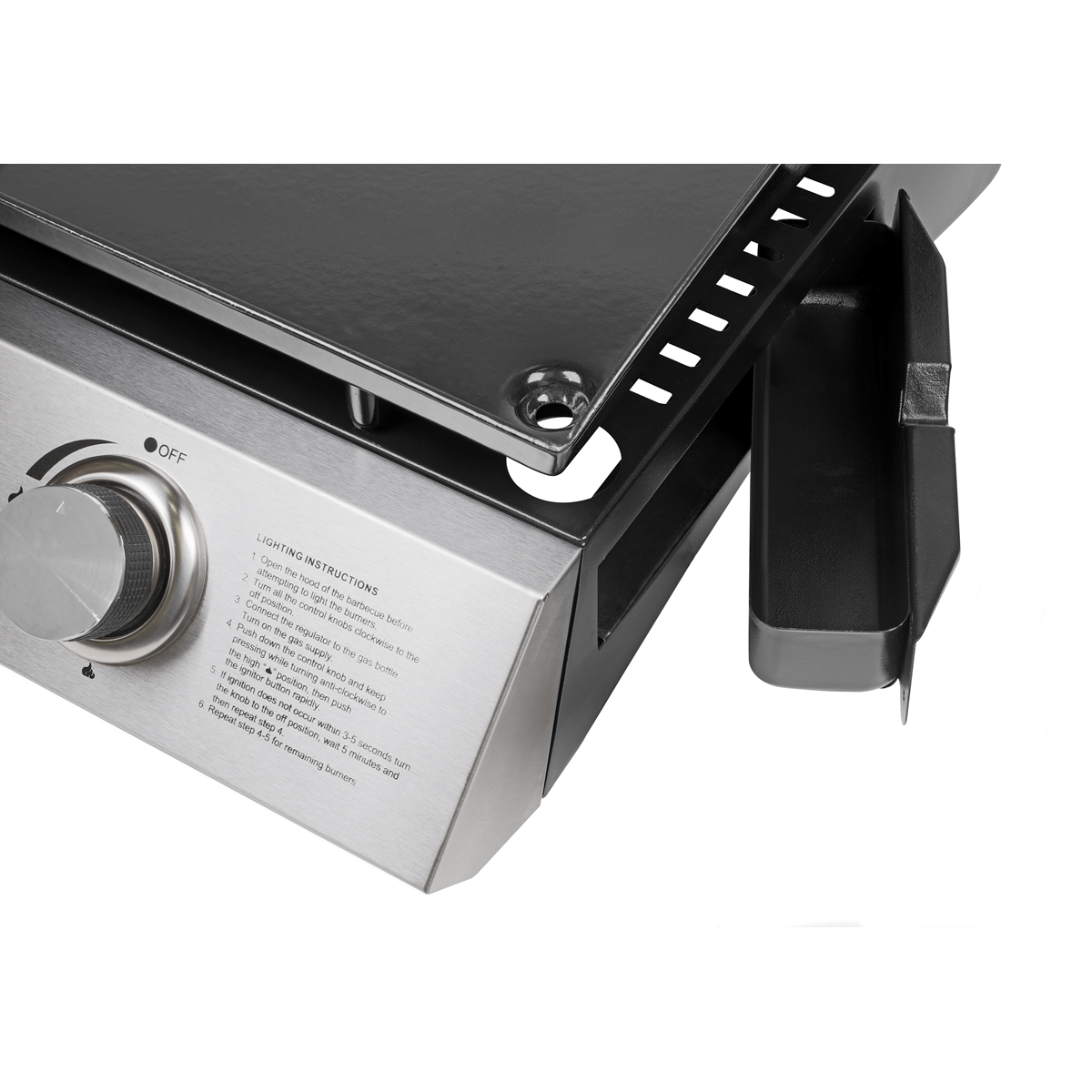 Dellonda 3 Burner Portable Gas Plancha 7.5kW, Stainless Steel (DG22) (Factory Refurbished A)