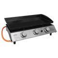 Dellonda 3 Burner Portable Gas Plancha 7.5kW, Stainless Steel (DG22) (Factory Refurbished A)