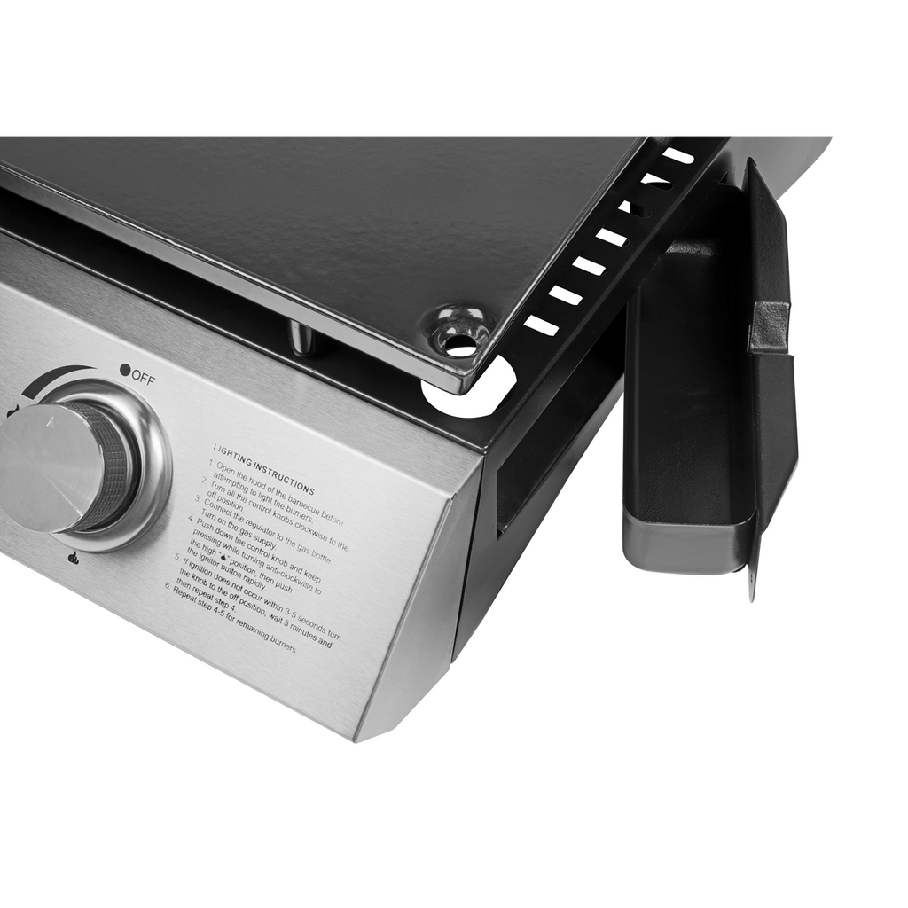 Dellonda 4 Burner Portable Gas Plancha 10kW, Stainless Steel (DG23) (Factory Refurbished A)