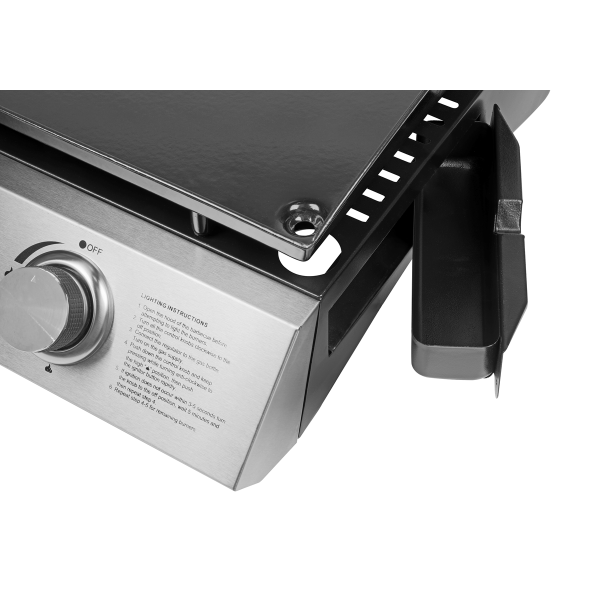 Dellonda 4 Burner Portable Gas Plancha 10kW, Stainless Steel (DG23) (Factory Refurbished A)