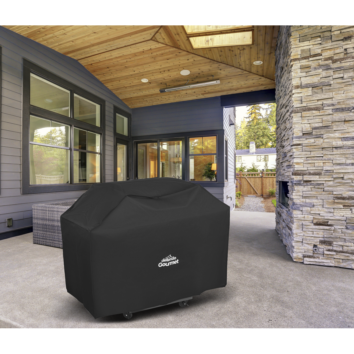 Dellonda PVC Water-Resistant BBQ Cover for DG16, Black (DG24)