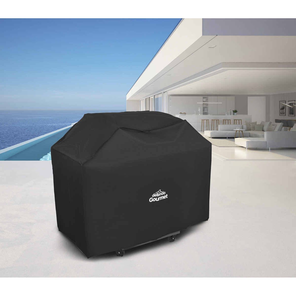Dellonda PVC Water-Resistant BBQ Cover for DG16, Black (DG24)