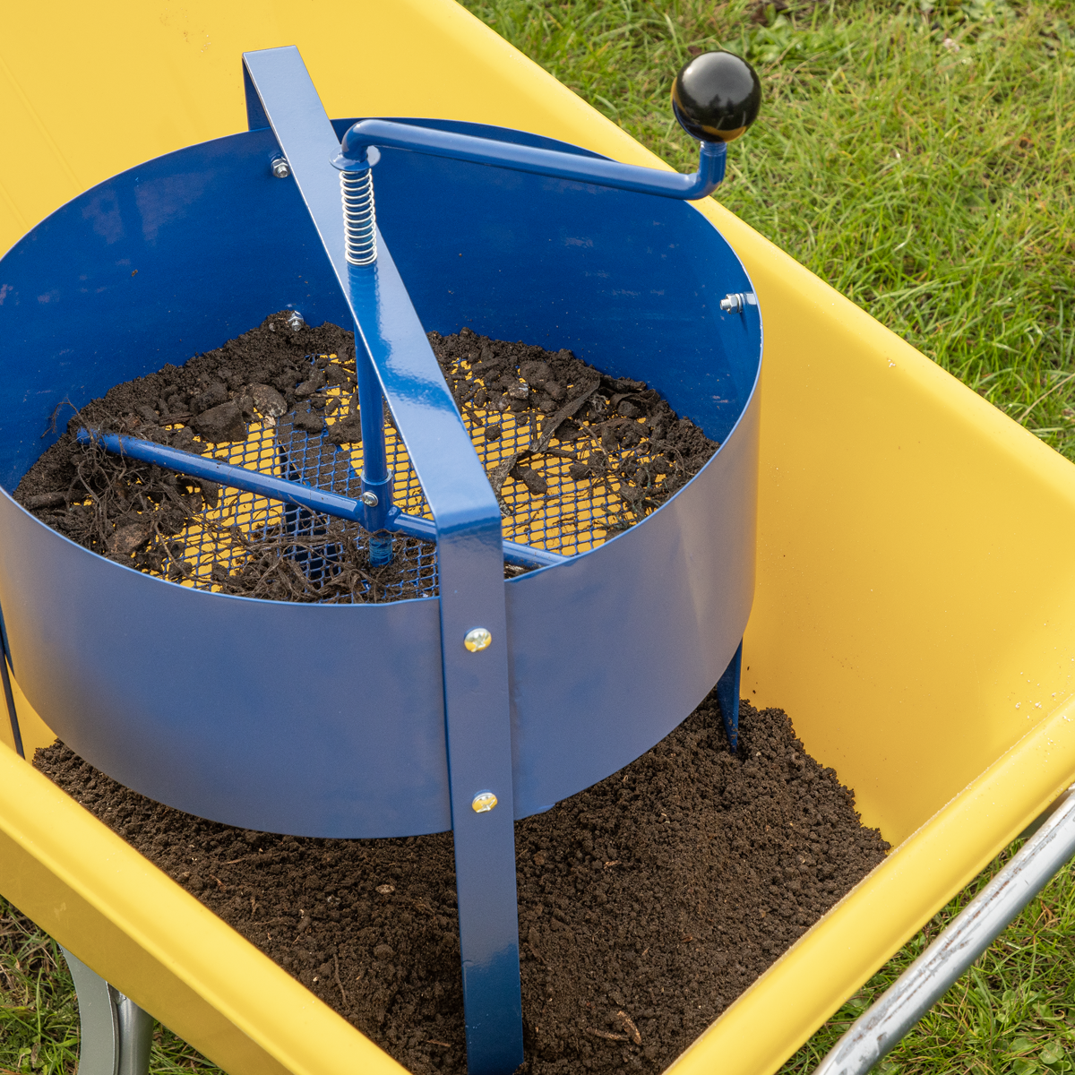 Dellonda Rotary Garden Soil Sieve 16", Blue (DG261) (Factory Refurbished A)