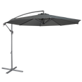 Dellonda Banana Parasol with Cover 3m, Grey (DG264)