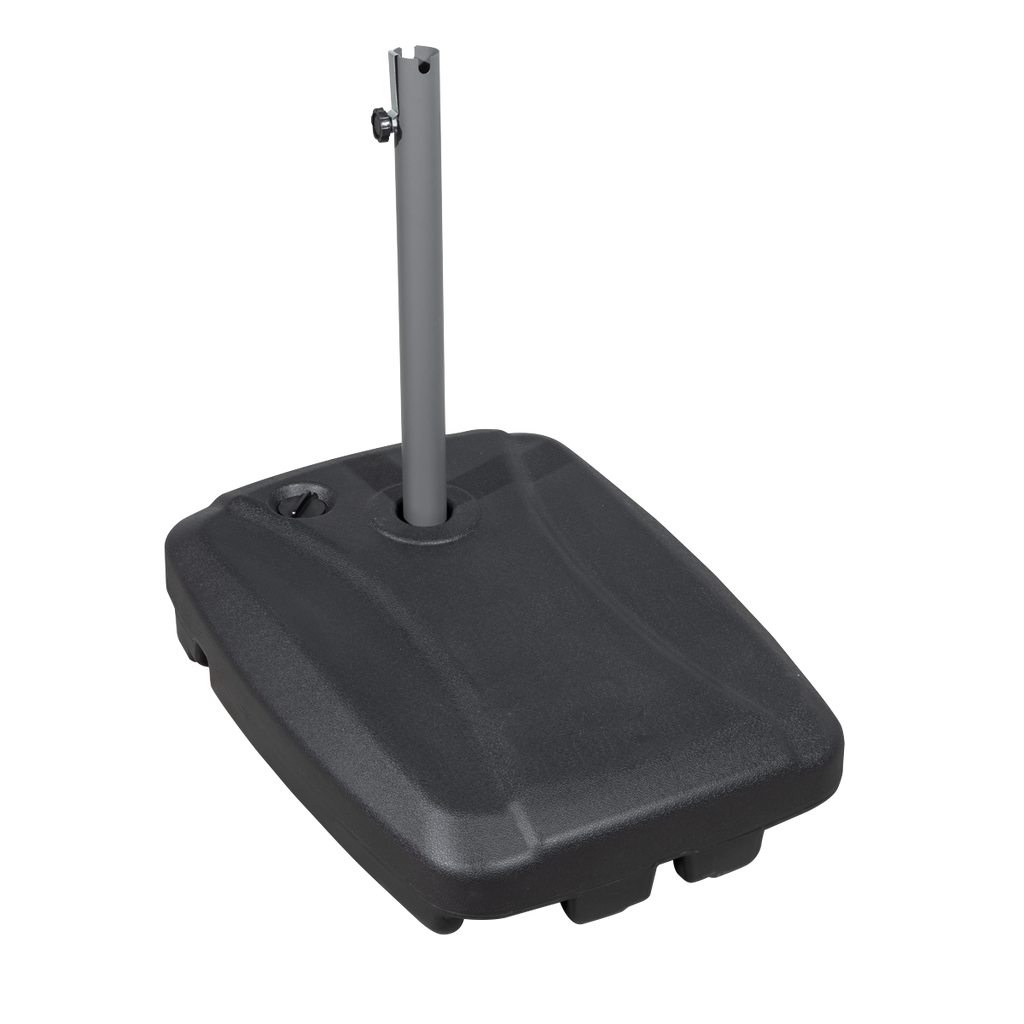 Dellonda Fillable Parasol Base with Wheels 60L Black