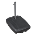 Dellonda Fillable Parasol Base with Wheels 60L Black