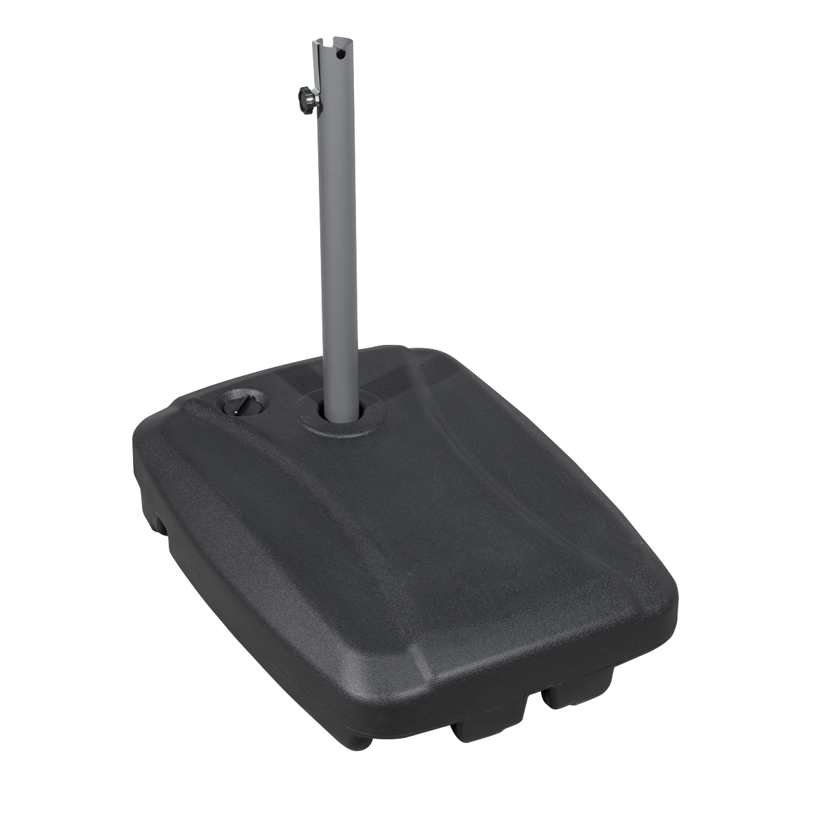 Dellonda Fillable Parasol Base with Wheels 60L Black