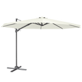 Dellonda Cantilever Parasol 3m 360 Rotation Cream