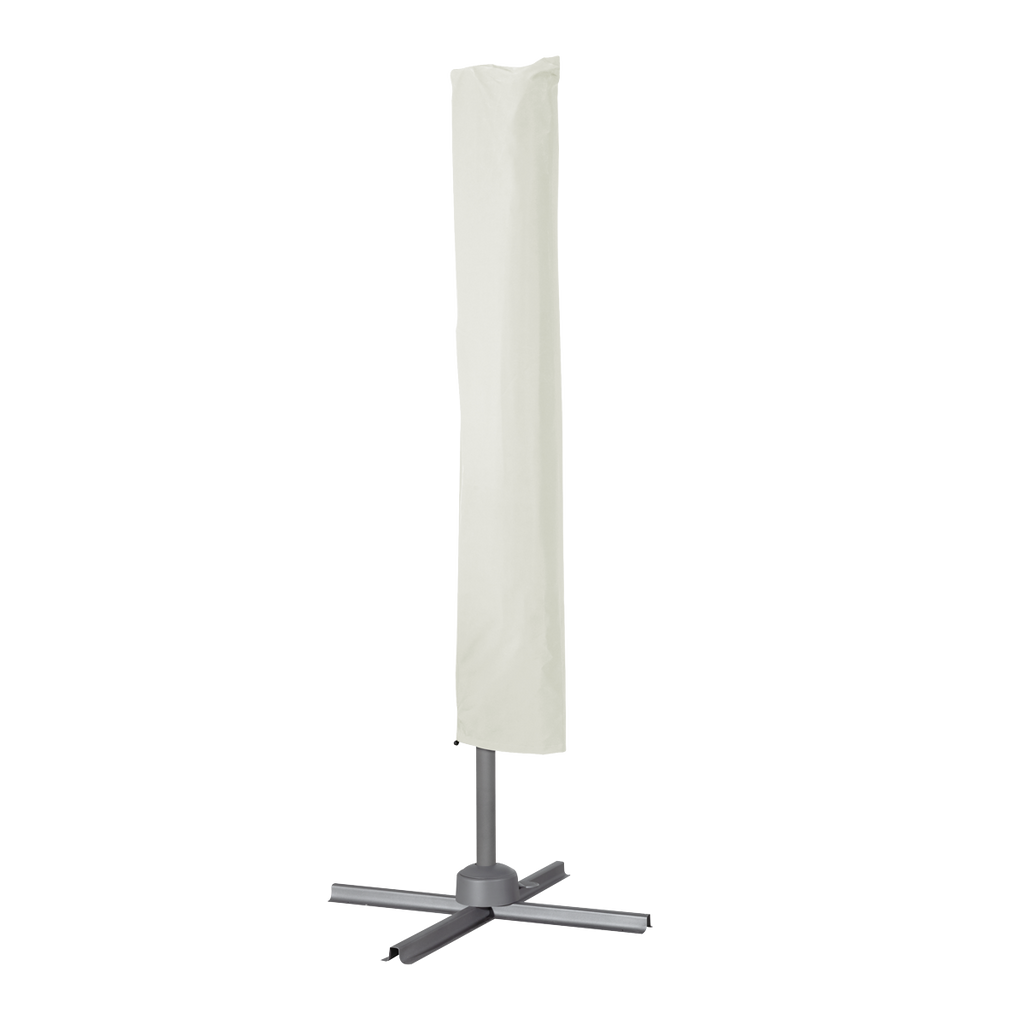 Dellonda Cantilever Parasol with Cover 3m, 360° Rotation, Cream (DG268)