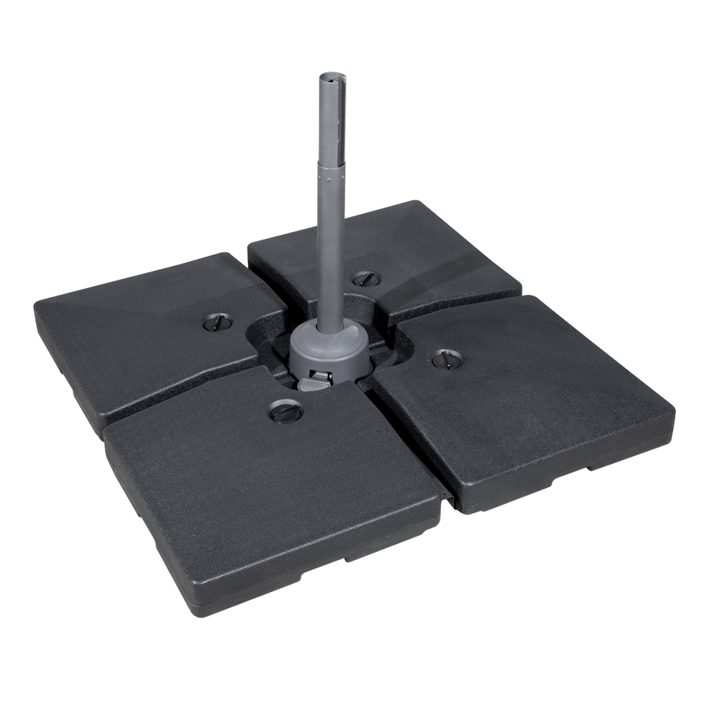 Dellonda Fillable Parasol Base 4pc 42L Black