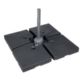 Dellonda Fillable Parasol Base 4pc 42L Black