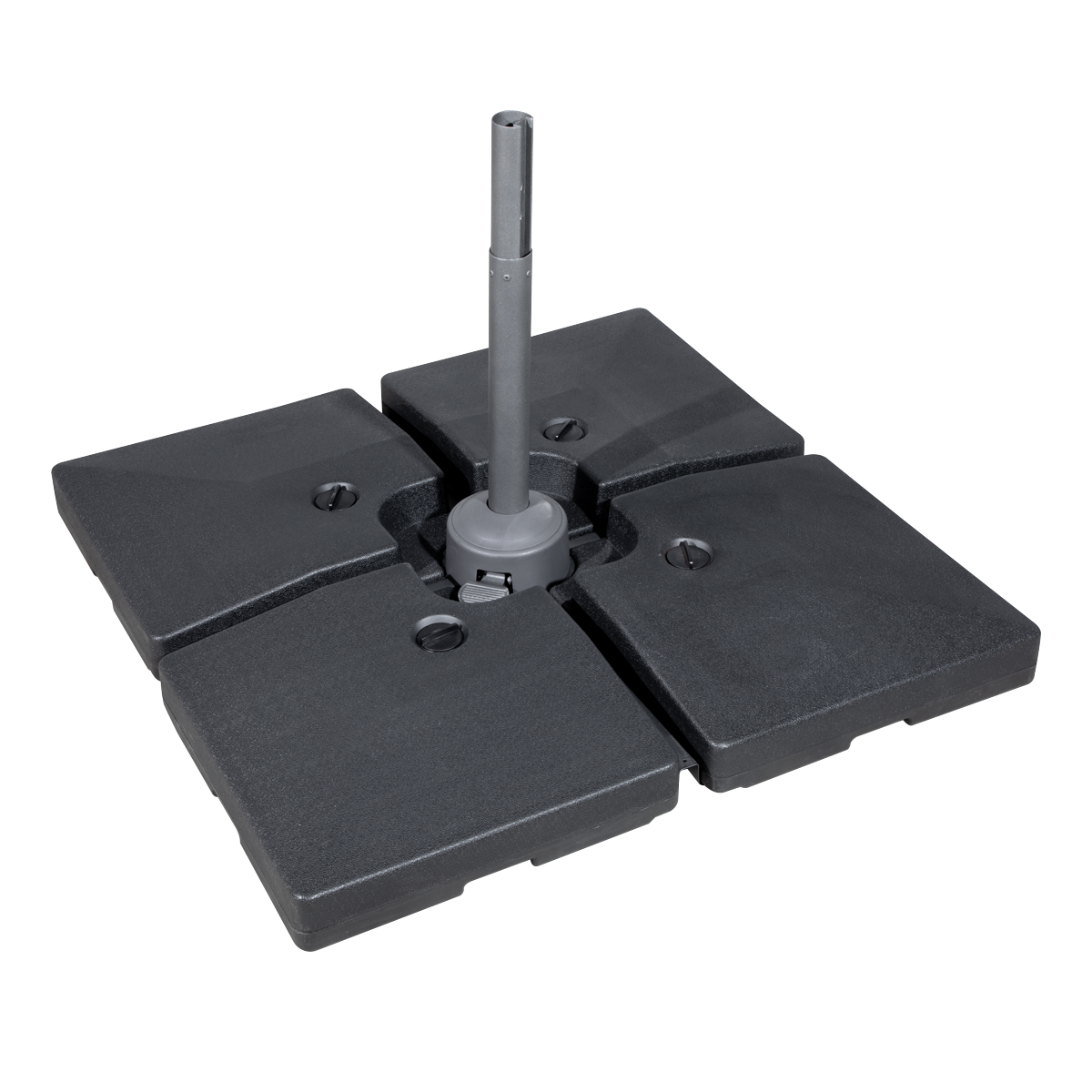 Dellonda Fillable Parasol Base 4pc 42L Black