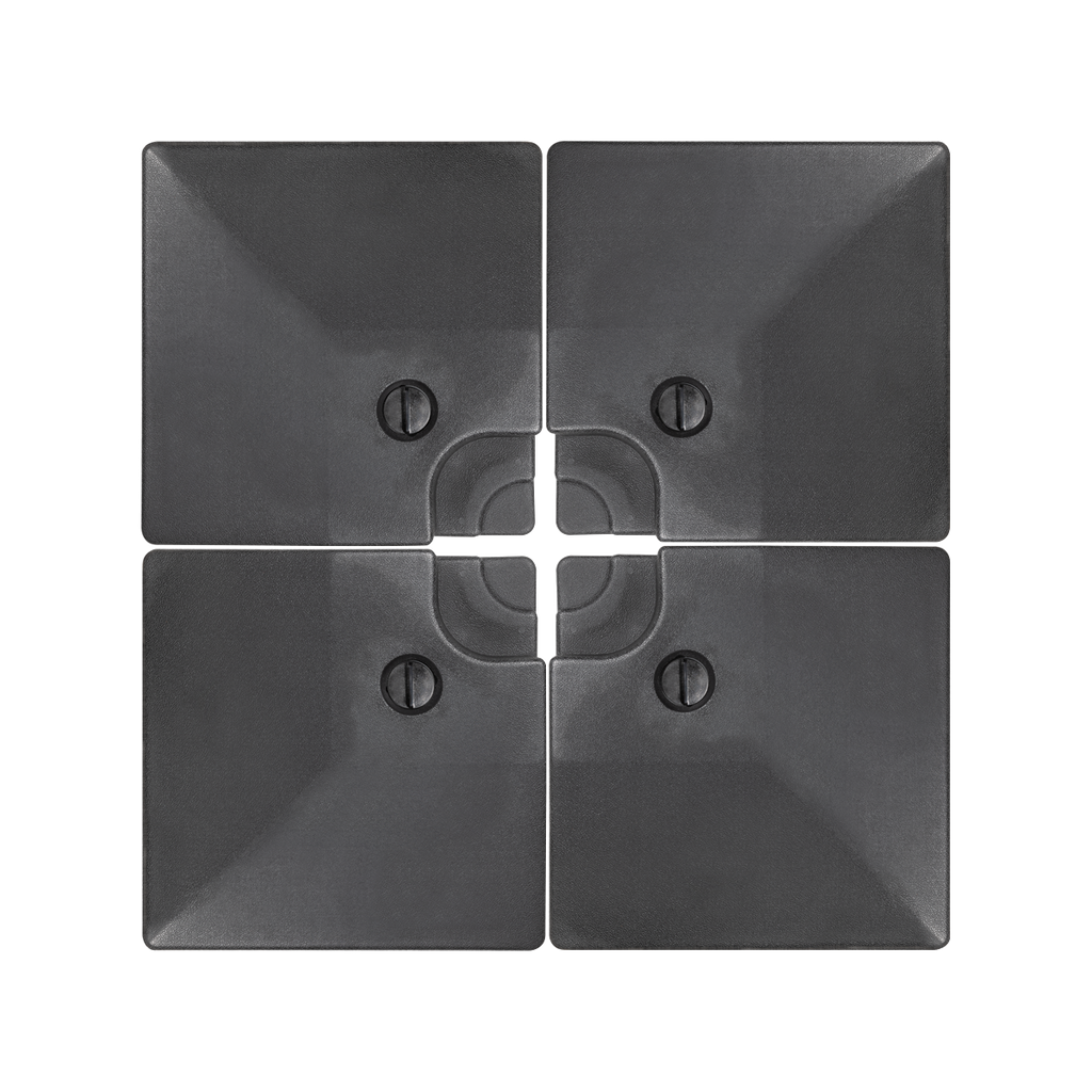 Dellonda Fillable Parasol Base 4pc 42L Black