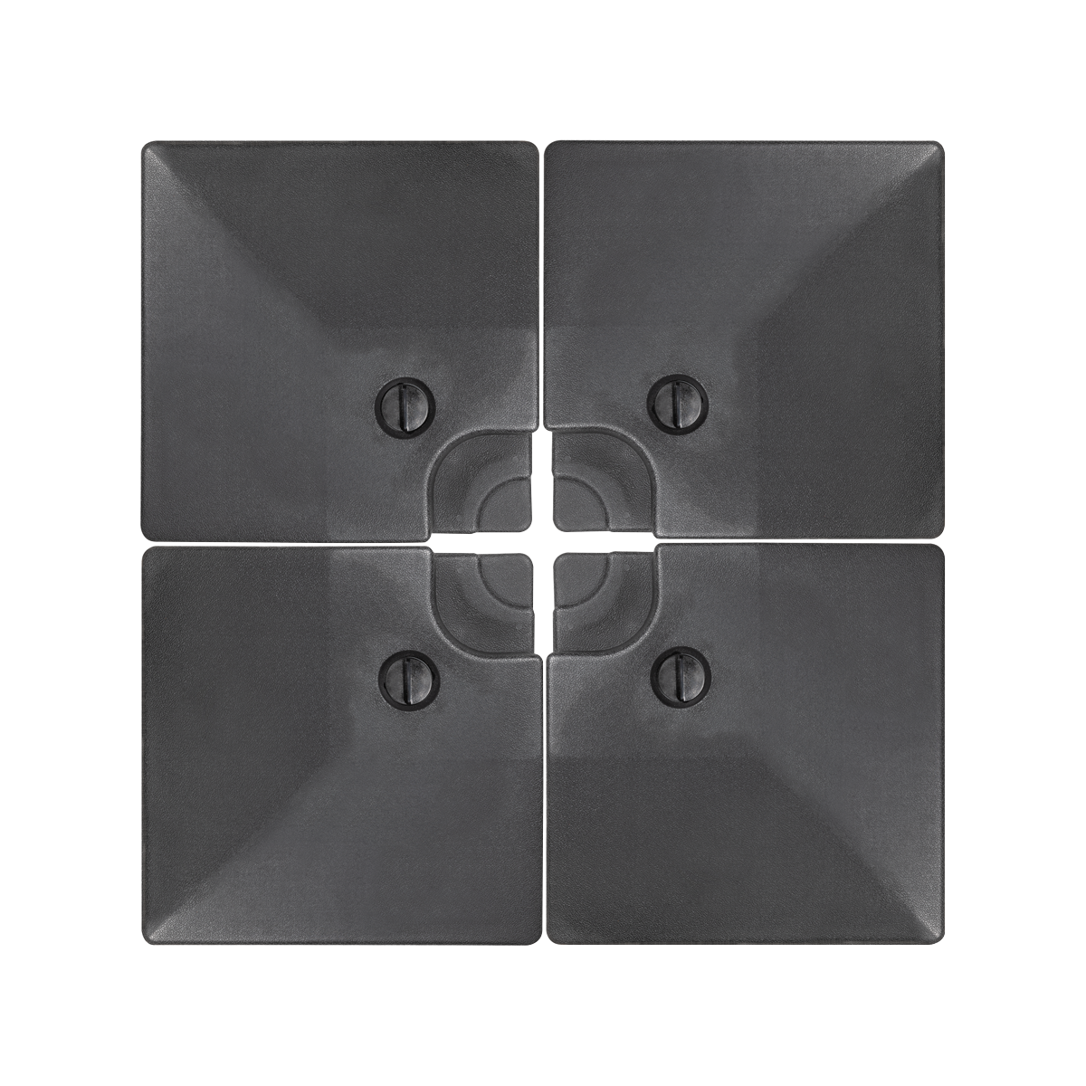 Dellonda Fillable Parasol Base 4pc 42L Black