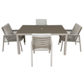 Dellonda Fusion Outdoor Dining Set 5pc