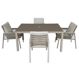 Dellonda Fusion Outdoor Dining Set 5pc