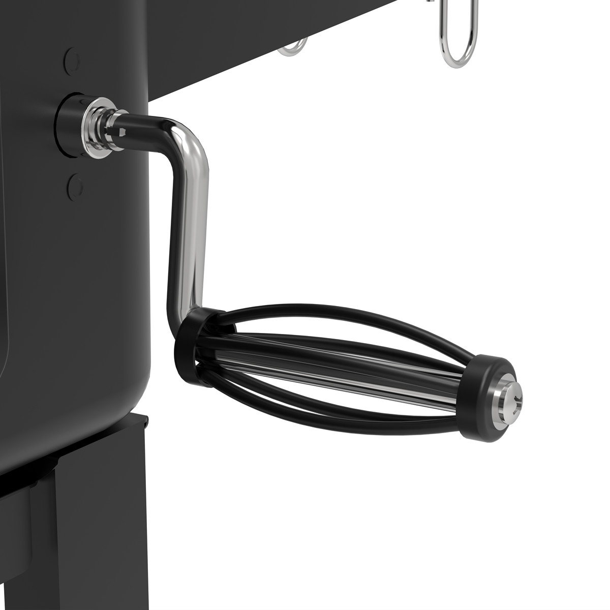 Dellonda Charcoal Grill BBQ Smoker & Trolley with 2 Side Shelves - Black