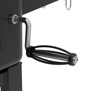 Dellonda Charcoal Grill BBQ Smoker & Trolley with 2 Side Shelves - Black