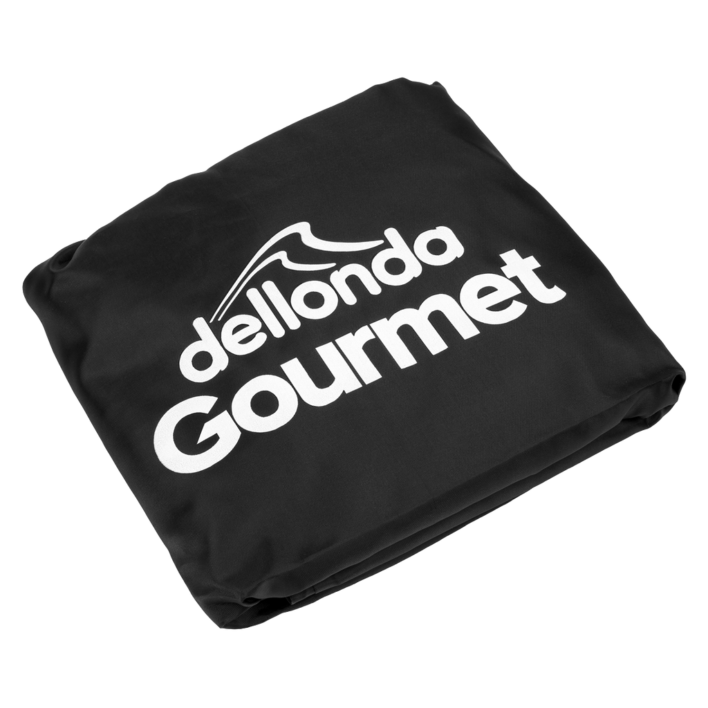 Dellonda 4 Burner Portable Gas Plancha & Cover 10kW, Stainless Steel (DG234)