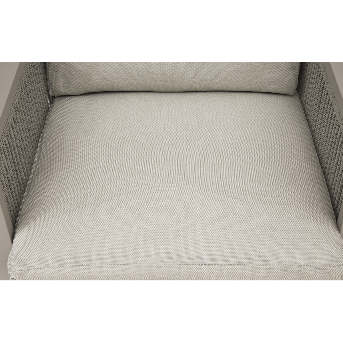 Dellonda Fusion Garden/Patio Dining Chair with Armrest - Light Grey