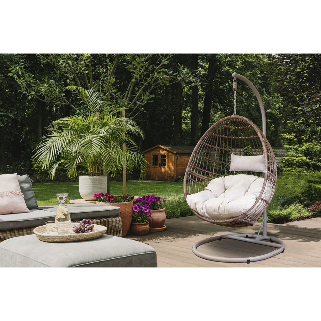Dellonda Single Swinging Egg Chair with Cushion