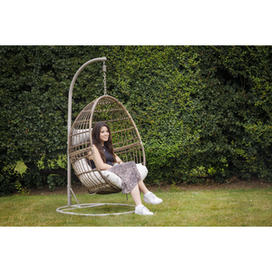 Dellonda Single Swinging Egg Chair with Cushion