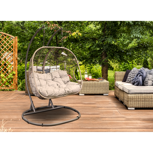 Dellonda Double Swinging Egg Chair with Cushion