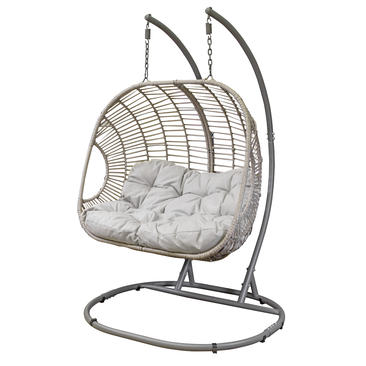Dellonda Double Swinging Egg Chair with Cushion