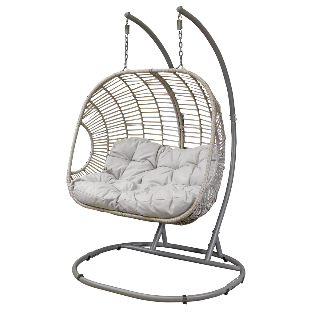 Dellonda Double Swinging Egg Chair with Cushion