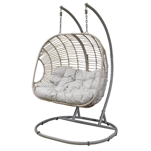 Dellonda Double Swinging Egg Chair with Cushion
