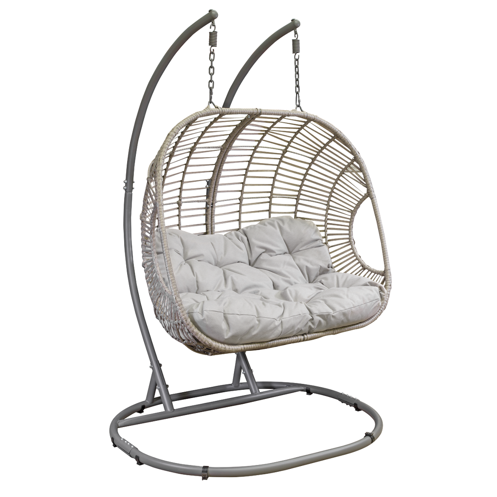 Dellonda Double Swinging Egg Chair with Cushion