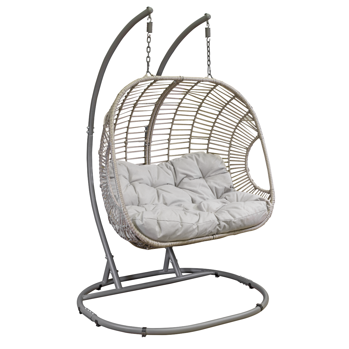 Dellonda Double Swinging Egg Chair with Cushion