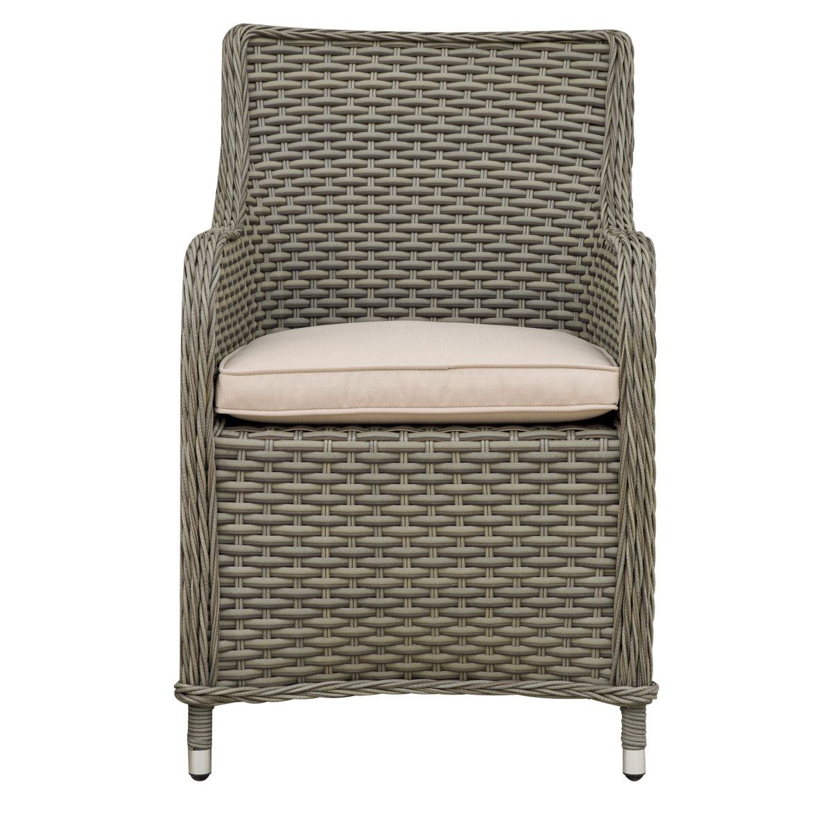 Dellonda DG64 Chester Rattan Wicker Outdoor Garden Dining Chairs, Set of 2, Brown