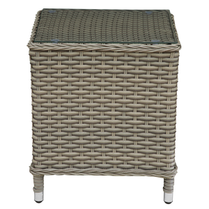 Dellonda Chester Rattan Wicker Outdoor Recliner Loungers & Table Set 5pc