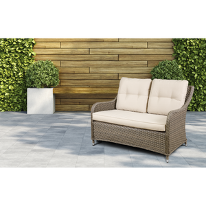 Dellonda Chester Rattan Wicker Outdoor 2-Seater Sofa