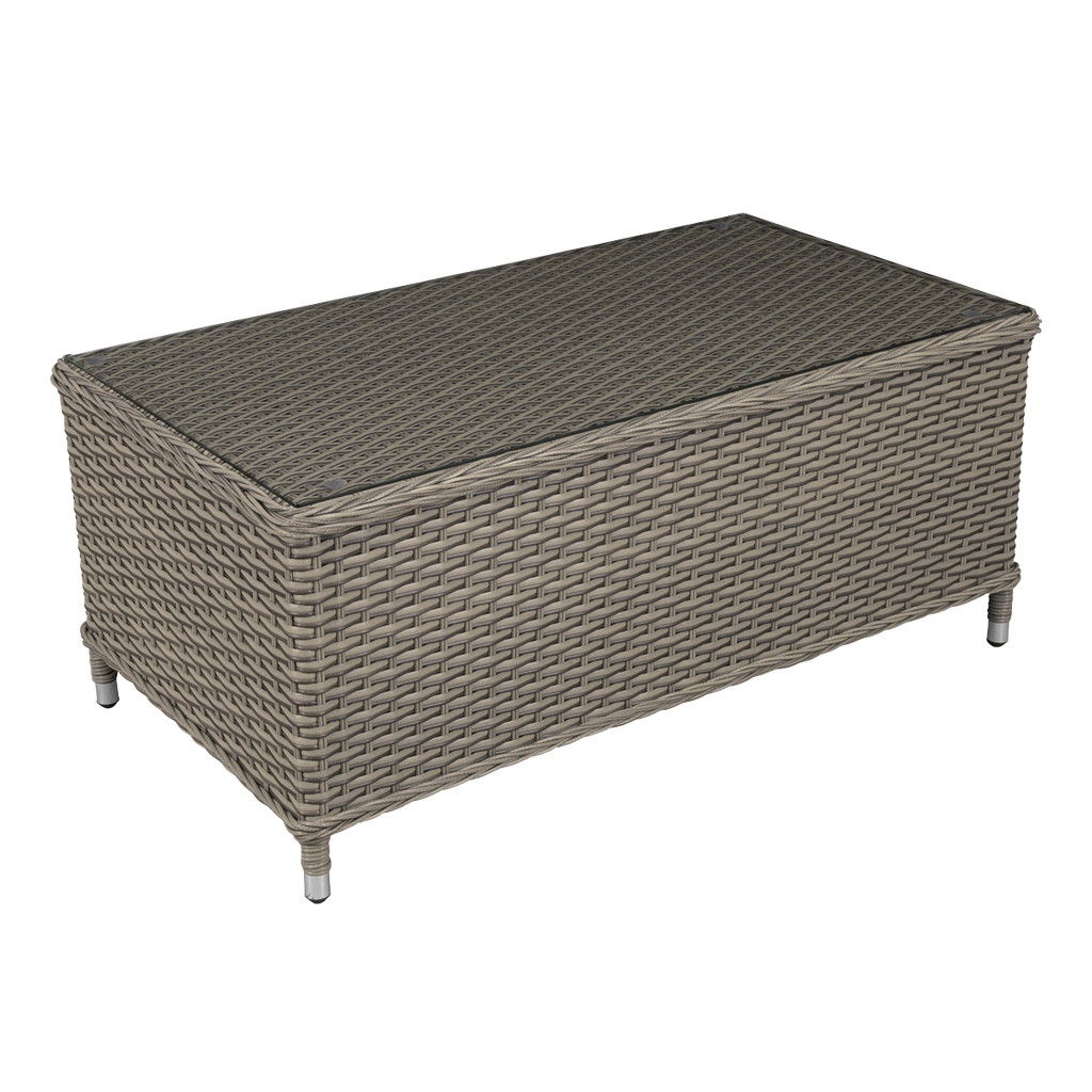 Chester 4-Piece Rattan Outdoor Sofa & Coffee Table Set, Brown (DG87)