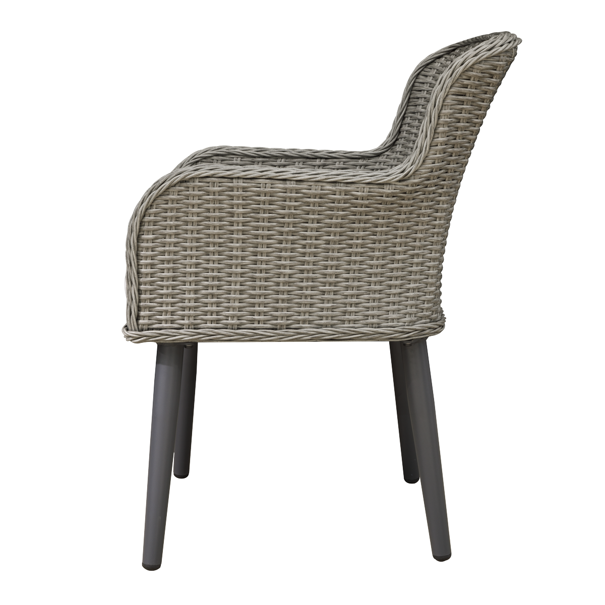 Dellonda Buxton Rattan Wicker Outdoor Chairs Set 2pc