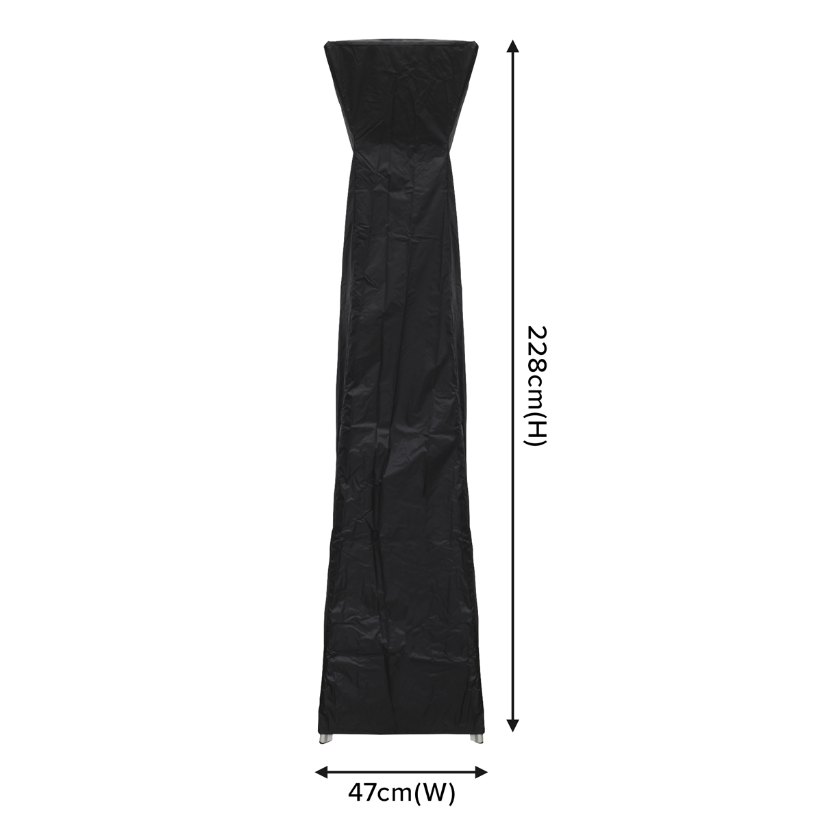 Dellonda Pyramid Patio Heater Water-Resistant Cover, Black (DG7)