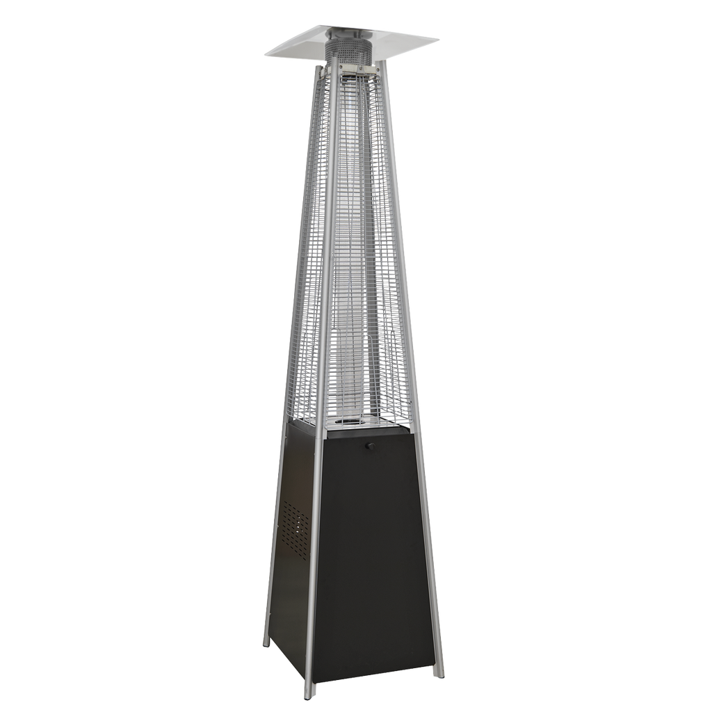 Dellonda Pyramid Gas Patio Heater 13kW, Black (DG98) (Factory Refurbished A)