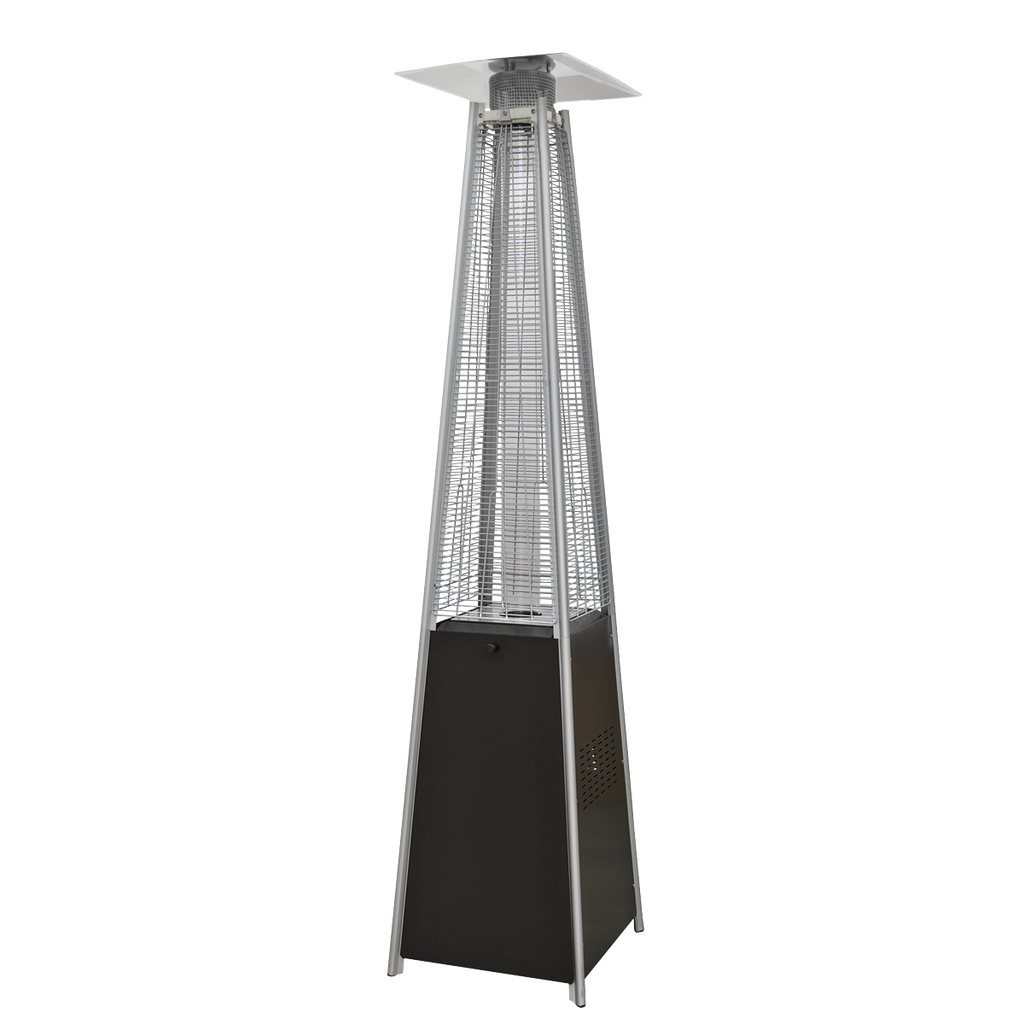 Dellonda Pyramid Gas Patio Heater 13kW, Black (DG98) (Factory Refurbished A)