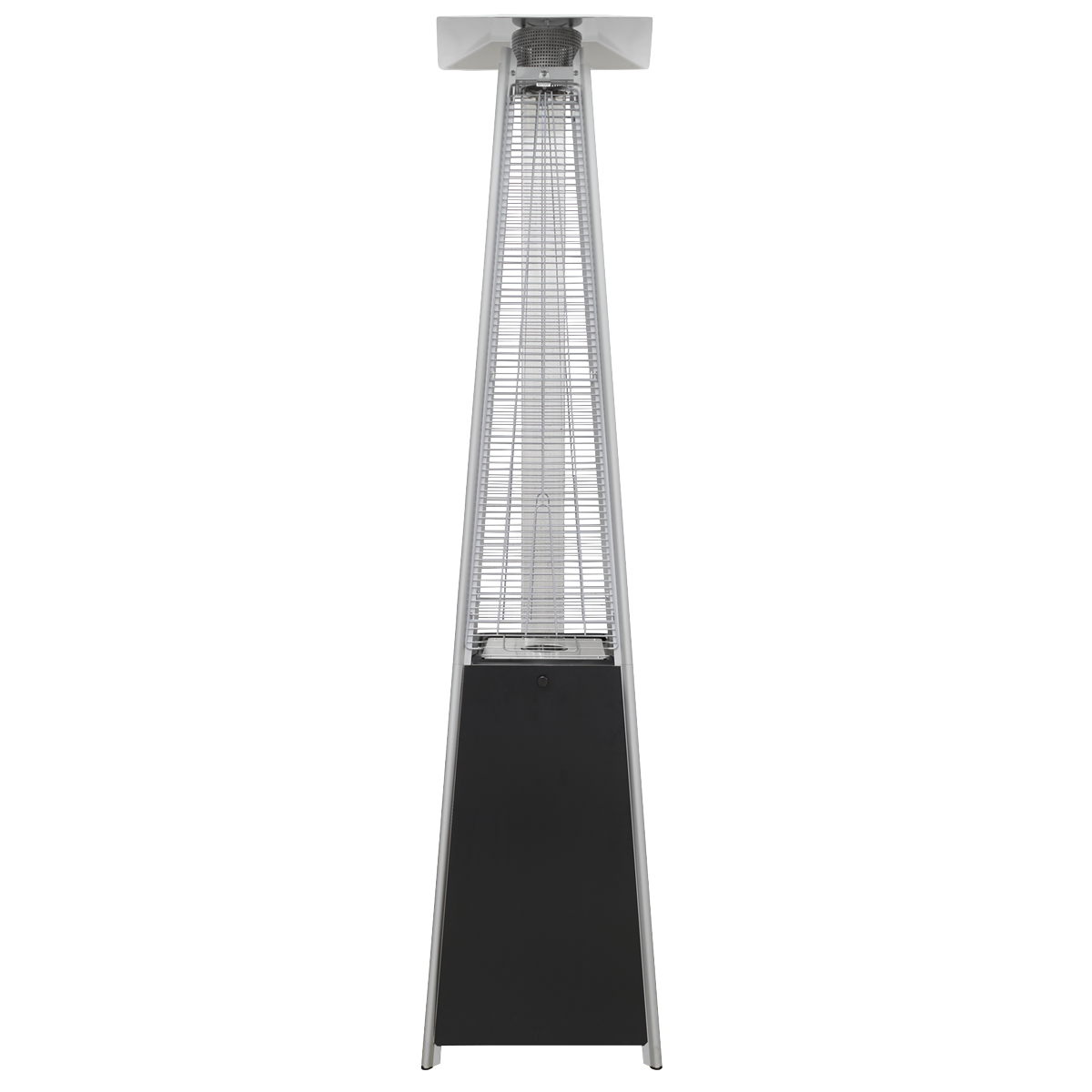 Dellonda Pyramid Gas Patio Heater 13kW, Black (DG98) (Factory Refurbished B)