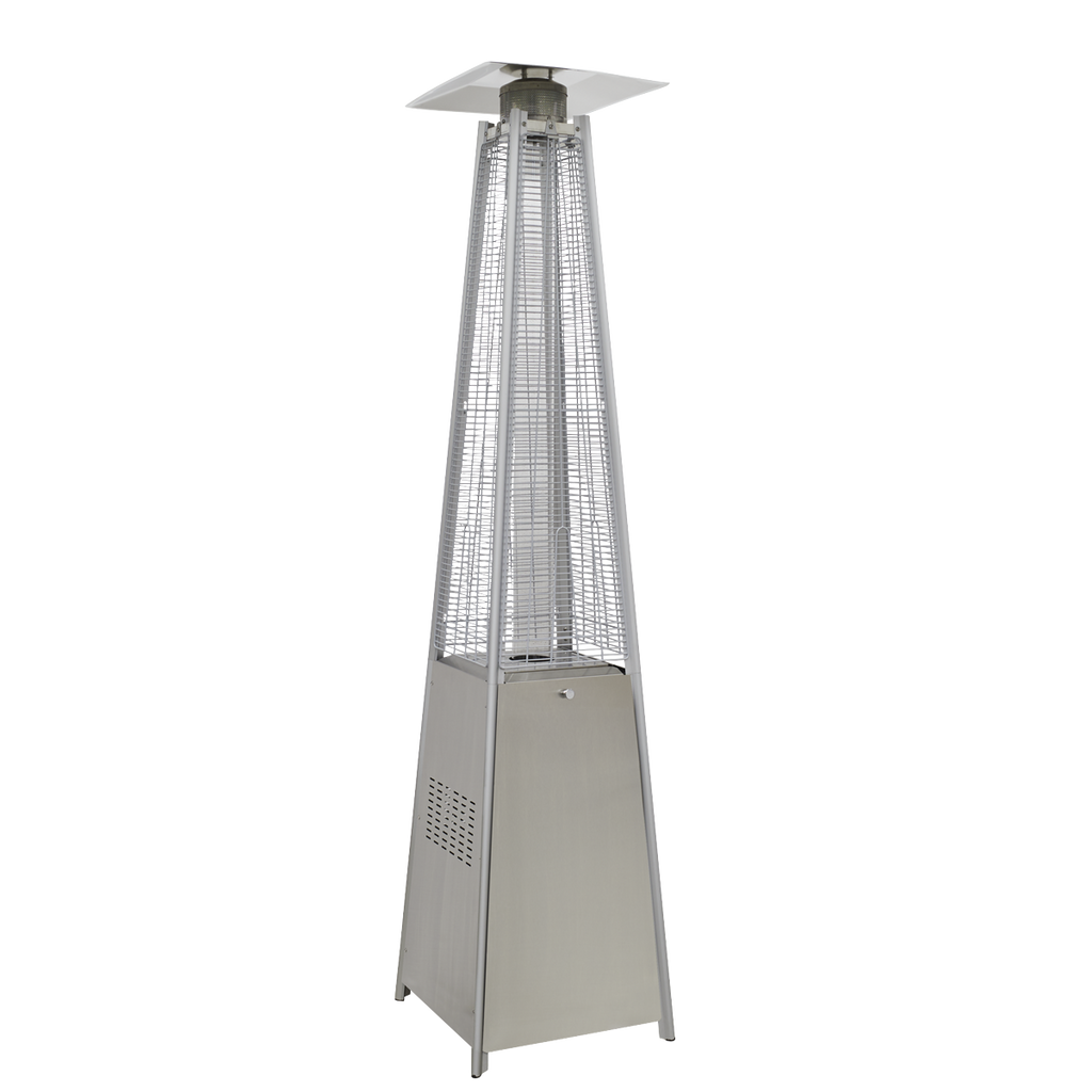 Dellonda Pyramid Gas Patio Heater 13kW, Stainless Steel (DG99)
