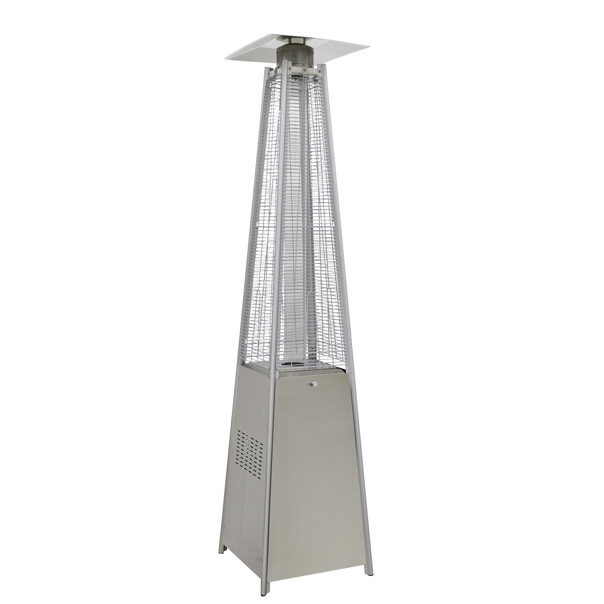 Dellonda Pyramid Gas Patio Heater 13kW, Stainless Steel (DG99)