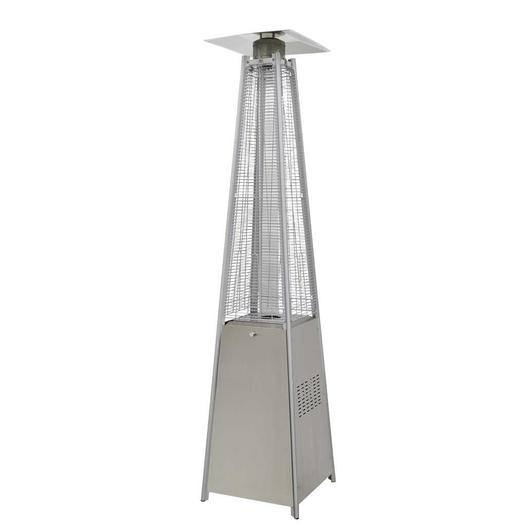 Dellonda Pyramid Gas Patio Heater 13kW, Stainless Steel (DG99)