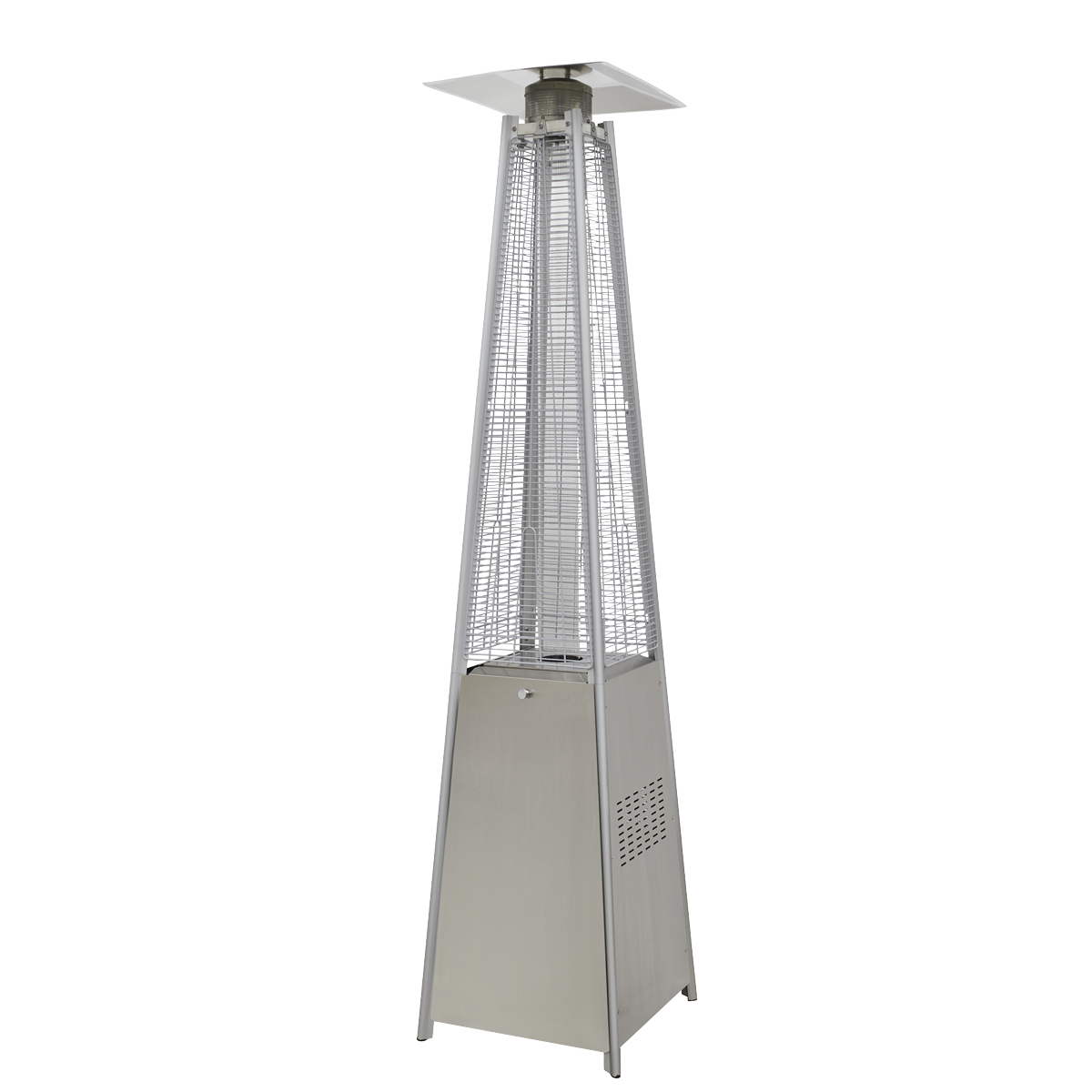 Dellonda Pyramid Gas Patio Heater 13kW, Stainless Steel (DG99)