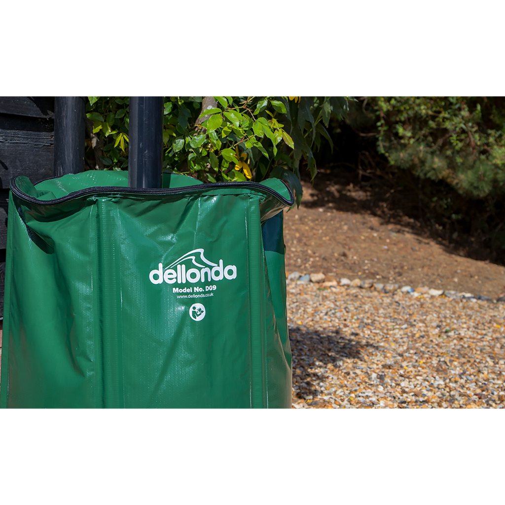 Dellonda Collapsible PVC Garden Water Butt with Lid & Drain Tap, 250L (DG9)