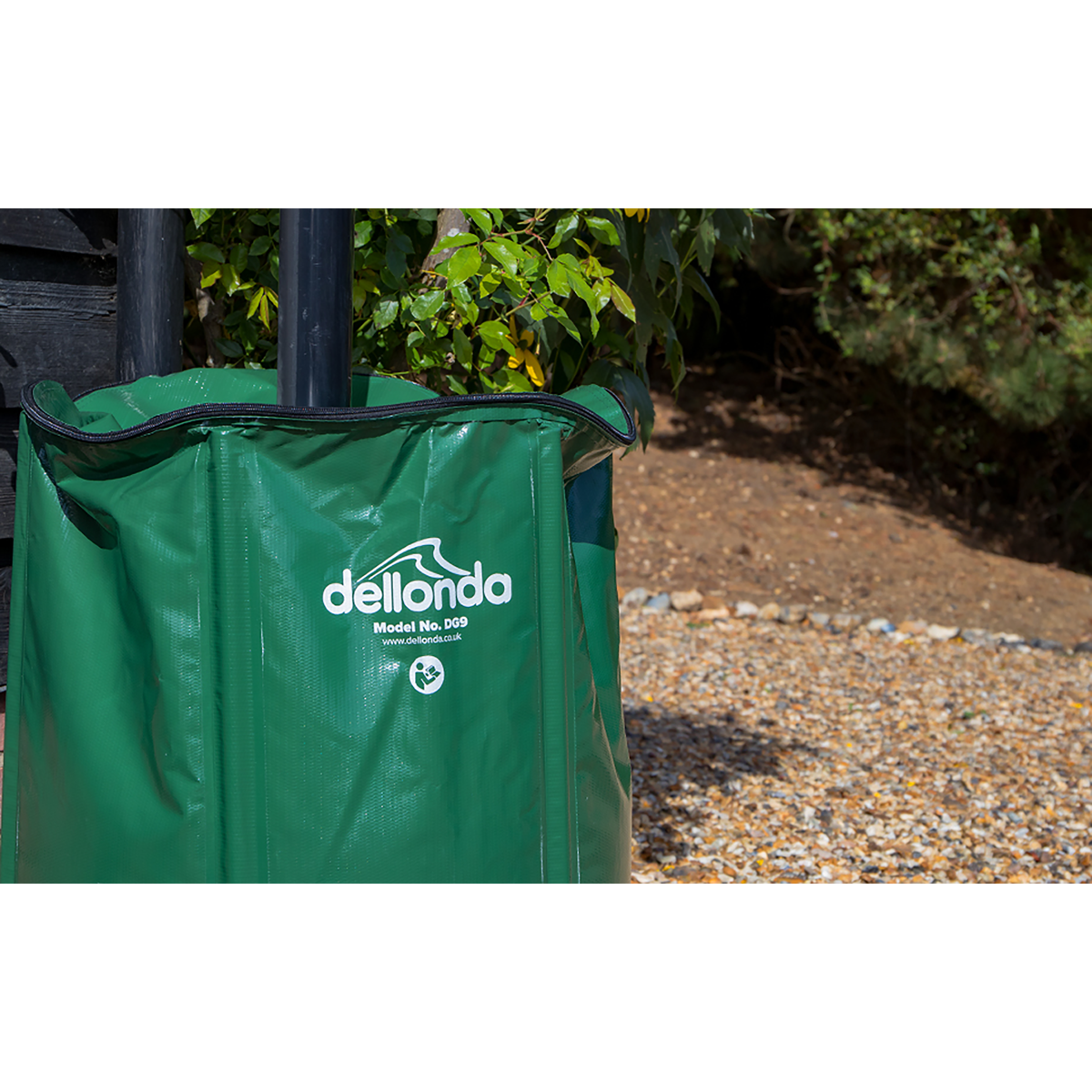 Dellonda Collapsible PVC Garden Water Butt with Lid & Drain Tap, 250L (DG9)