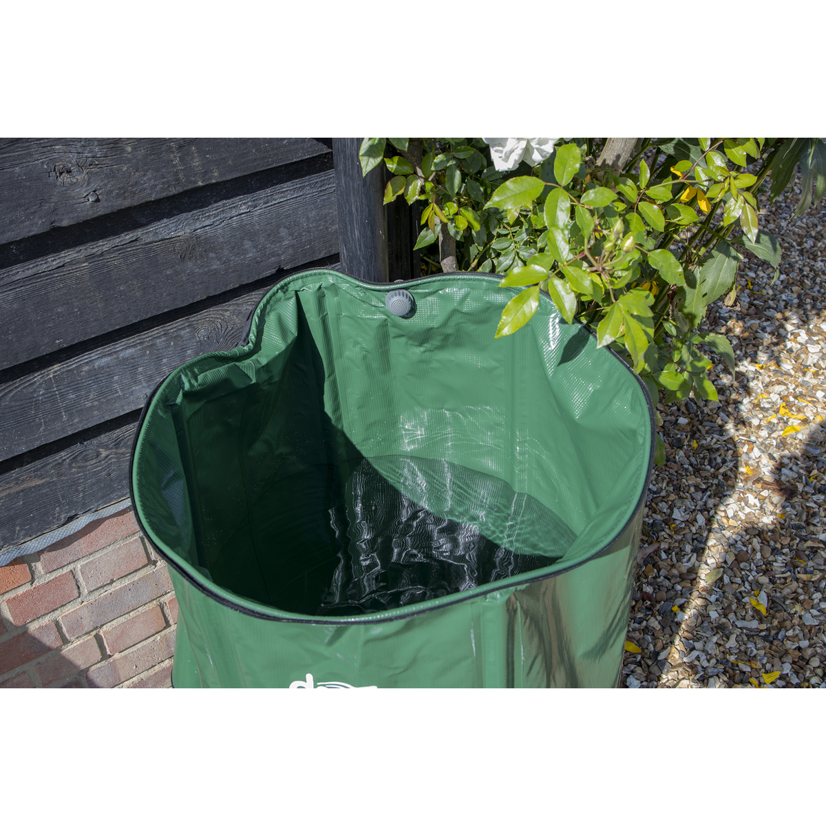Dellonda Collapsible PVC Garden Water Butt with Lid & Drain Tap, 250L (DG9)