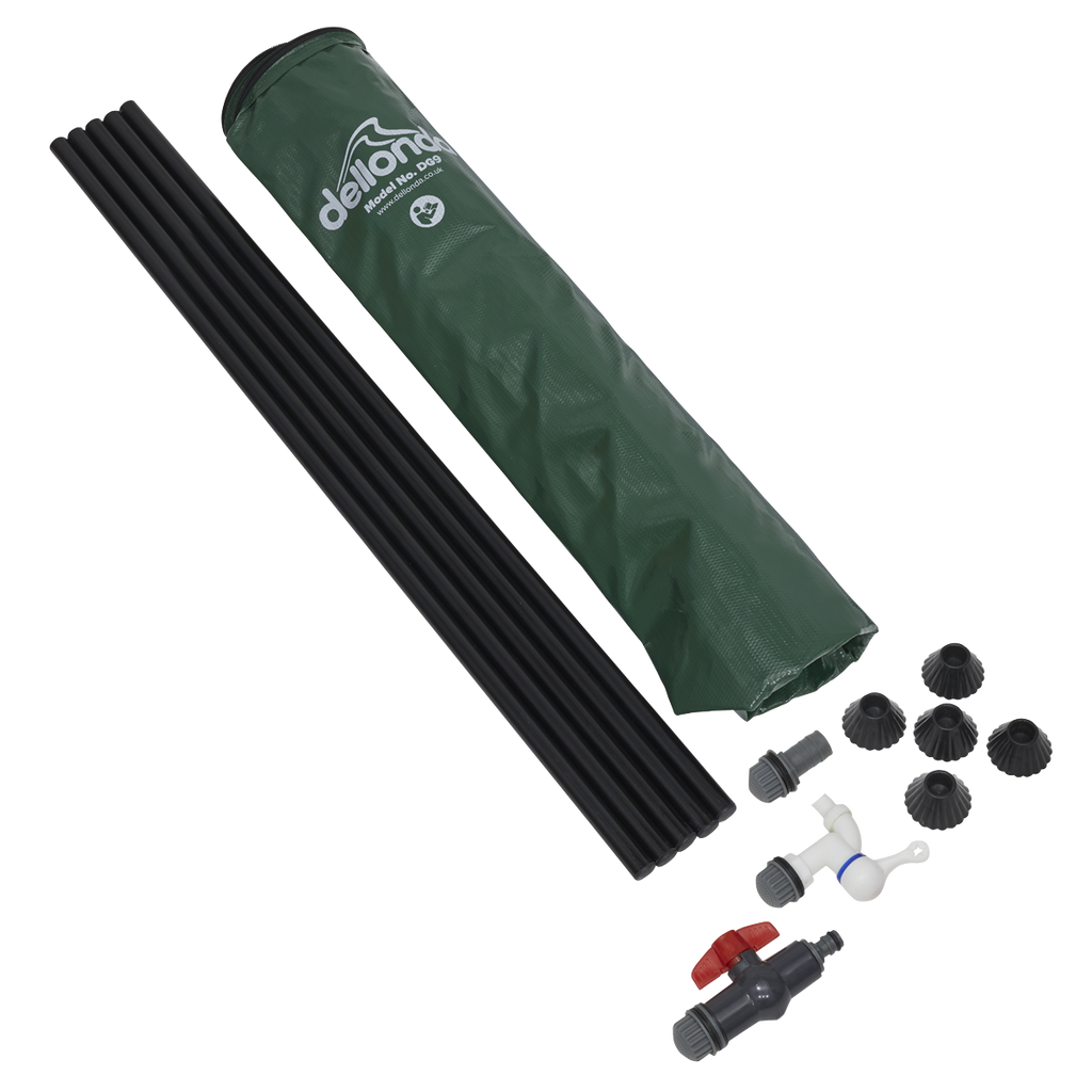Dellonda Collapsible PVC Garden Water Butt with Lid & Drain Tap, 250L (DG9)