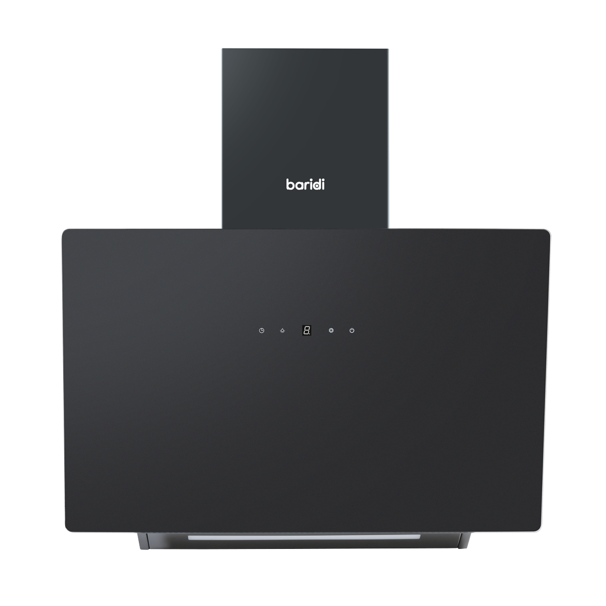 Baridi Angled Chimney Cooker Hood with Filters 60cm, Black (DH105)